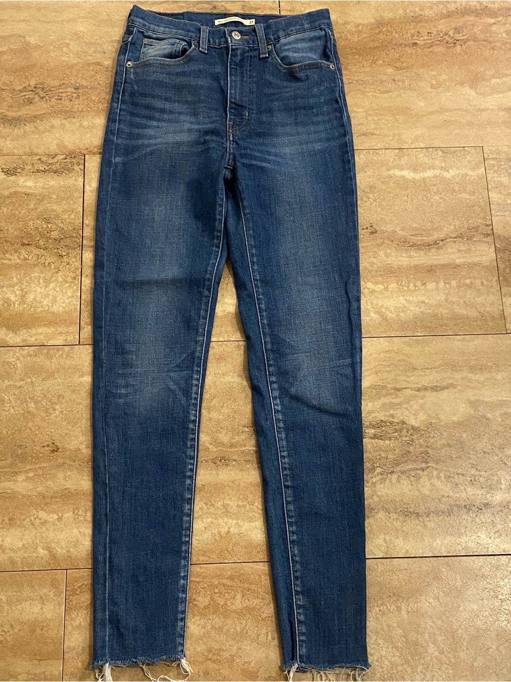 Levi Strauss & Co Mile High Super Skinny Dark Wash Skinny Jeans